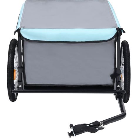 Remorque de vélo noir et bleu 65 kg CFW71542 (1/5)