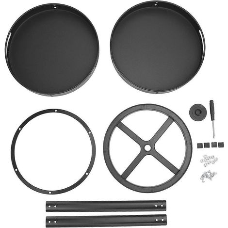Drehbarer Gewürzorganizer, 2-stöckig, multifunktional, rund, 360° drehbar, aus Kohlenstoffstahl, für Gewürzsets