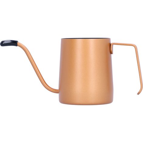 Cafetière en acier inoxydable de 350 ml avec bec verseur en col de cygne et bec long, outil pour la fabrication du thé (1/5)