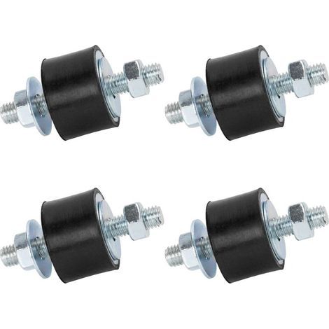 Bloc Silent Echappement Male Caoutchouc Goujons Amortisseur M8 30x20 mm 4 Pack Anti Vibration Isolateur Monte D’Isolation de Vibration pour Mini Split Pompes à Chaleur, Compresseurs d’air (1/5)