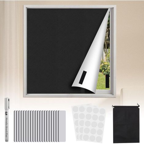 Mosquitera 100% opaca，sin necesidad de taladrar，Parasol ajustable para ventanas de techo (Velux)，Incluye cinta Nanoband y velcro (300 x 145 cm) (1/5)