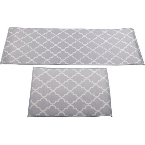 Lot de 2 tapis de cuisine anti-poussière, tapis de sol décoratif pour la maison, le bureau ou l'hôtel. (1/5)
