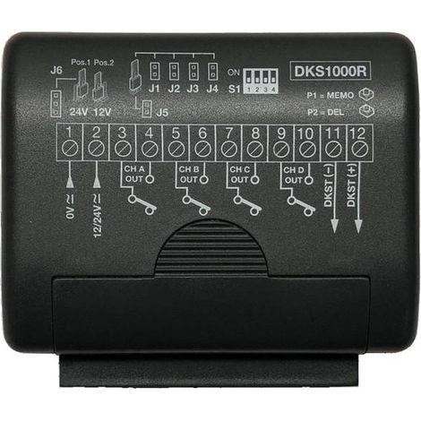 Cardin Kit tastiera in alluminio retroilluminata DKS1000 + interfaccia decoder 4ch automazione cancello