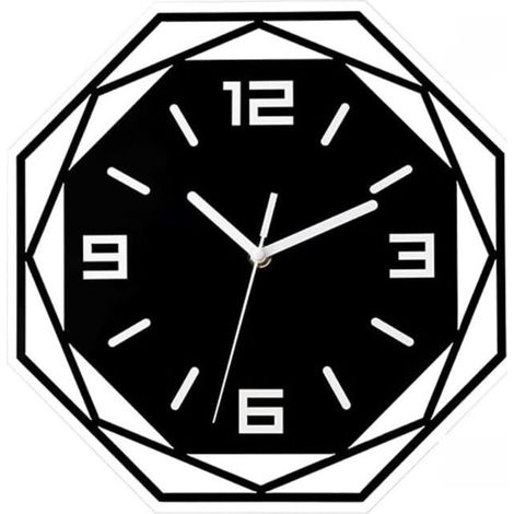 Reloj de pared moderno de acrílico, reloj decorativo para sala de estar, hogar, reloj de pared silencioso, despertador, relojes de pared -Crezuo