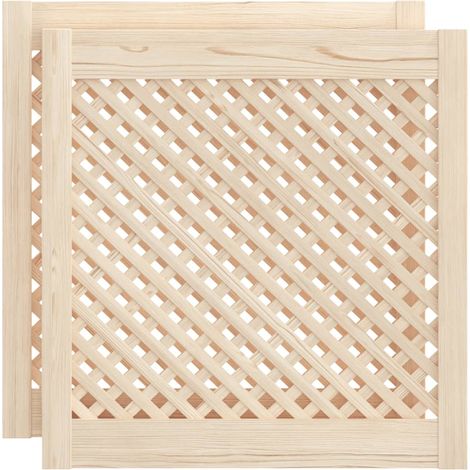 Maison Exclusive - Ante con Design a Reticolo 2 pz 59,5x61,5 cm in Legno di Pino