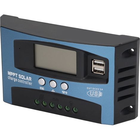 PV-Laderegler mit dualem Spannungsregler, LCD-Anzeige, Mehrfachschutz, MPPT-Solarpanel-Laderegler 12 V/24 V/30 A (1/5)