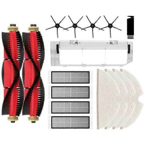 BARKBUSTERS Pièces détachées pour robots aspirateurs Roborock S5 Max, S6 MaxV, S4 Max, E2, E3, E4, E5, Xiaomi 1S et SDJQR01RR : filtre de brosse latérale principale