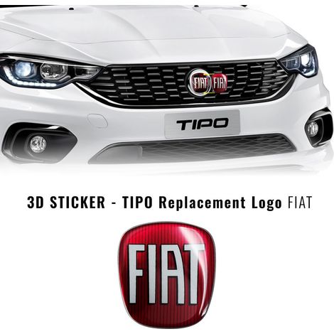 Adesivo Fiat 3D Ricambio Logo per Tipo - Confezione: SINGOLO - Colore: COLOR