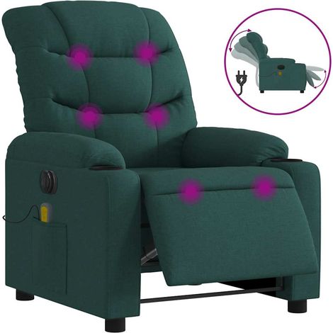 Maison Exclusive - Sillón reclinable de masaje eléctrico tela ver