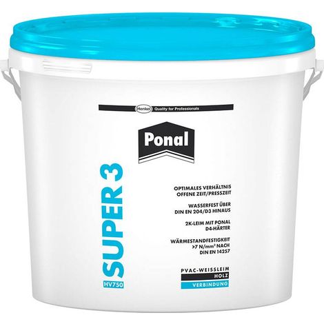 Ponal Super 3 Weißleim Holzleim wasserfest 5,0 kg (1/6)