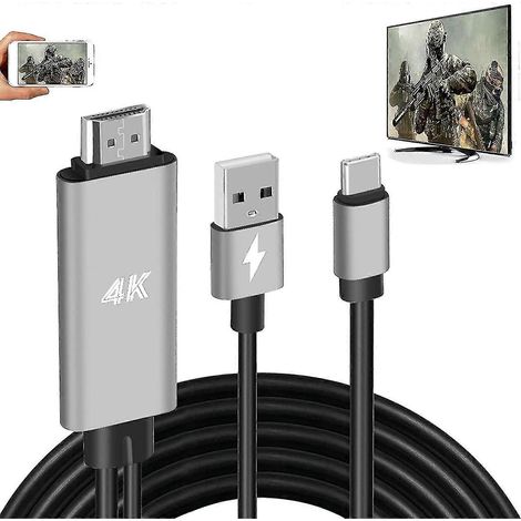 Câble HDMI vers USB-C pour la conversion vidéo haute définition MHL 4K (1/5)