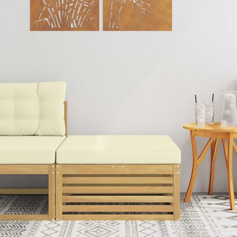 Reposapiés de exterior Madera de Acacia Sólida