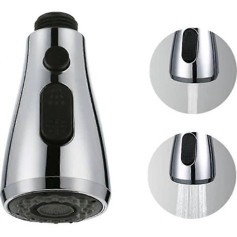 Pièce de rechange pour pommeau de douche de cuisine avec bouton d'arrêt, bec extractible pour robinet de cuisine, pommeau de douche pour évier et douche. (1/5)