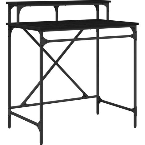 Maison Exclusive - Schreibtisch Schwarz Eichen-Optik 80 x 50 x 90