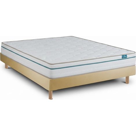 Conjunto Cloud One e Sommier Bege - Colchão e Cama