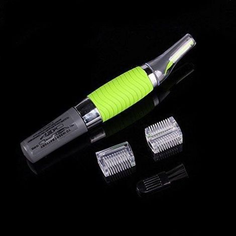 Rasoir Tondeuse Lavable Pour Nez Oreille Moustache Toilettage à Barbe Sans Fil - (1/4)
