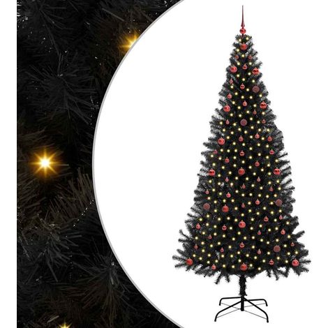 Weihnachtsbaum Schwarz 240 cm PVC vidaXL (1/5)