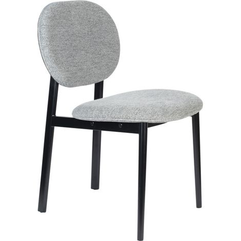 Chaise en tissu - Gris clair - SPIKE (1/5)