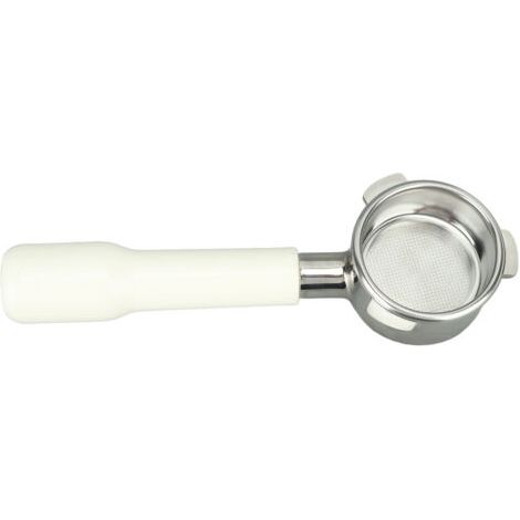 Bodenloser 54-mm-Siebträger, Edelstahl, 3 Halterungen, Kaffee für Breville 8 Typ C2, weißer Kunststoff