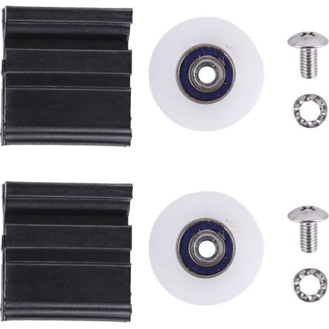 Ulisem Kit de roulettes de porte de serre haut de gamme - Roues de rechange, pièces et quincaillerie pour hall d'entrée - Accessoires de haute qualité pour portes coulissantes sans effort