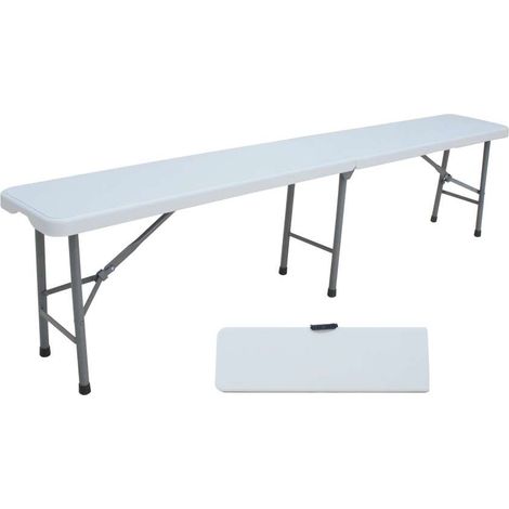 Panca Catering Pieghevole - Bianco - 182x28x43 cm (1/4)