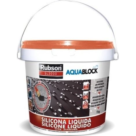 Silicona liq elast100% 1 kg teja imp aquablock rubson (1/5)
