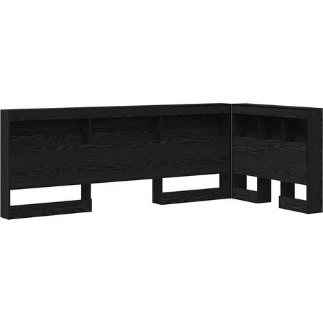 Maison Exclusive - Testata contenitore Rovere Nero 100 cm Legno multistrato (1/5)