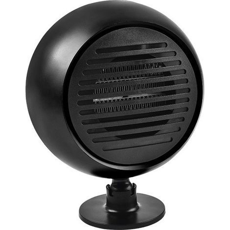 12V 120W Portable Car Heater Fan, 360° Rotation, Windshield Defroster, Electric Cooling Fan (Black)