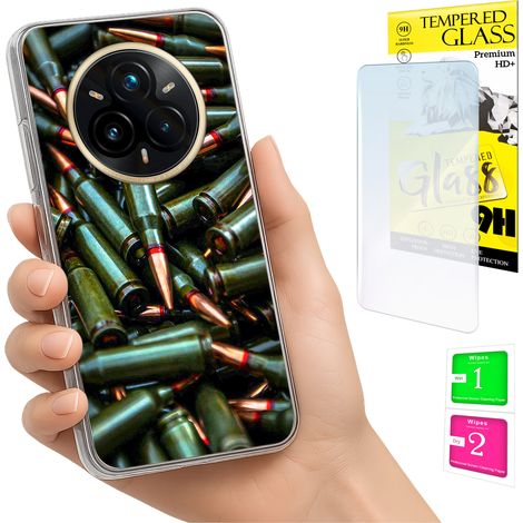 Schutzhülle für Realme 14 Pro+ 5G / 14 Pro Plus 5G: Rückseite + 9H-Glas (1/5)