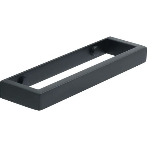 Porte-Serviettes de Salle de Bain Anneau Porte-Serviettes Noir Porte-Serviettes en Acier Inoxydable 304 Longueur 20CM fixé au Mur (1/4)