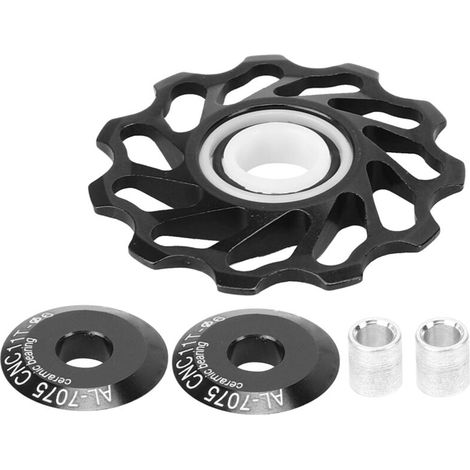Galet de dérailleur céramique 11 dents pour vélo de route et VTT, accessoire de poulie de renvoi noir
