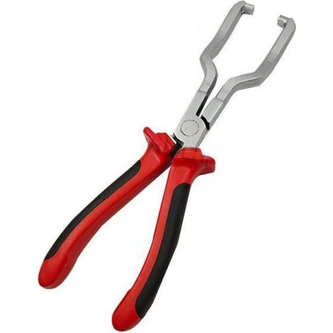 Pince pour retirer les raccords rapides de tuyaux d'essence Pince à clipser les tuyaux d'essence - rouge, 225mm, 1pc (1/4)