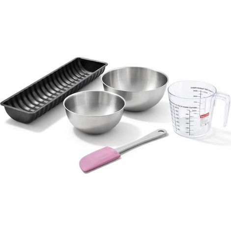 Set de 5 ustensiles de pâtisserie moule à gâteaux bol spatule pâtisserie et verre doseur Black metallic Black mettallic Zenker Black mettallic (1/5)