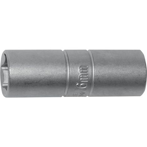 TECWERK Steckschlüsseleinsatz f.Zündkerzen 1/2 Zoll SW 16mm 6KT L.TECWERK