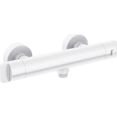 Miscelatore doccia a parete termostatico finitura bianco - Thervo