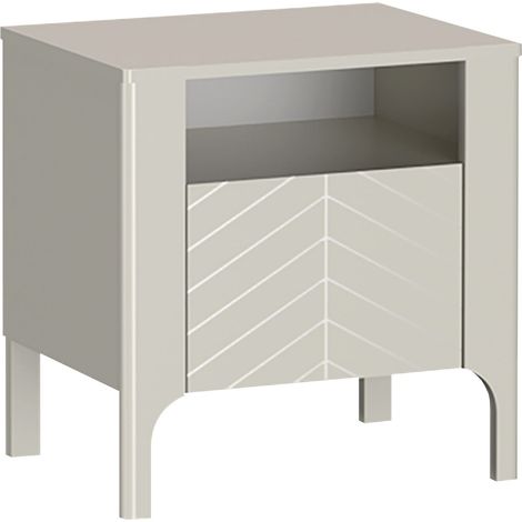 Mesilla de noche Mavtoru 110, Cachemira, Número de cajones: 0, Número de puertas: 0, 58x54x41cm, Aglomerado laminado