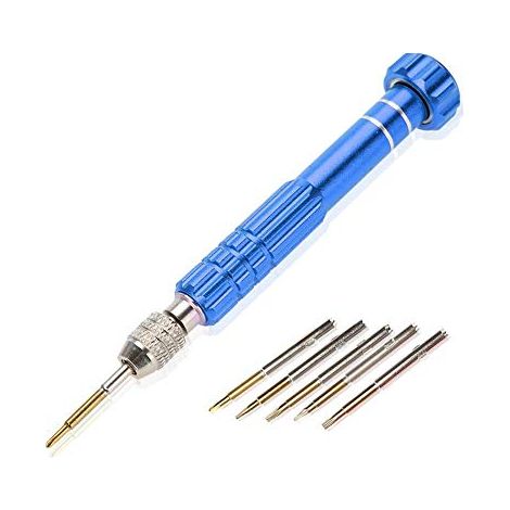 Präzisionsschraubendreher-Set, Schraubendrehergriff mit Öffnungswerkzeug-Set zur Reparatur von Laptops, iPads, Mobiltelefonen, Brillen, Uhren und elektronischem Spielzeug (Blau).