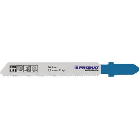 PROMAT Stichsägeblatt Gesamtlänge 76,5 mm Zahnteilung 1,2 mm BIM (1/5)