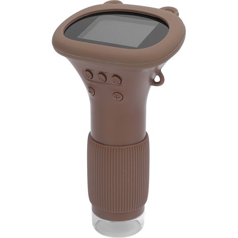 Microscope numérique portable avec écran couleur IPS LED de 2 pouces, caméra 2 MP, grossissement 1000x, couleur marron, idéal pour l'observation d'objets. (1/5)