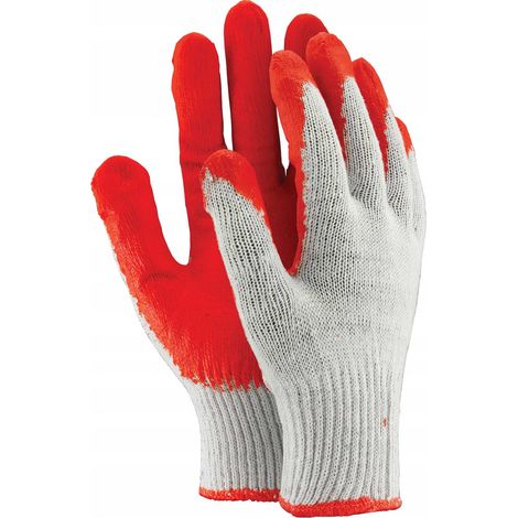Arbeitshandschuhe / Rot / Größe: 9 - L / OX-UNIWAMPC