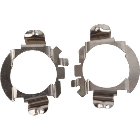 GARRYFIZH Adaptateur de phare, support LED résistant à la chaleur en acier inoxydable, lot de 2, couleur argent, pour Mercedes-Benz Classe B, C et ML.