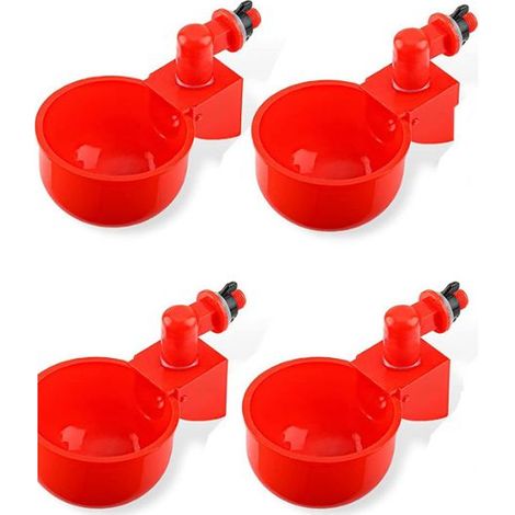 Abreuvoirs automatiques de poulet, bols, abreuvoirs de volaille de ferme, 4 pièces (1/5)