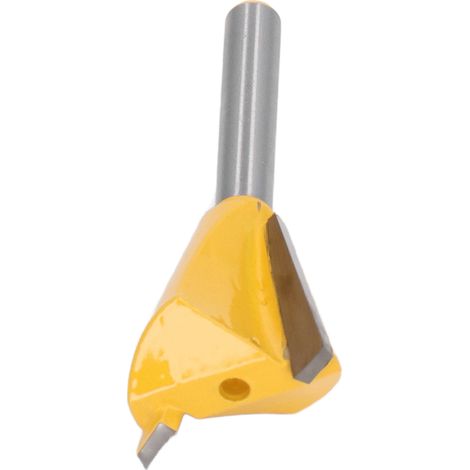 Fraise à queue d'aronde 6 mm pour rainure bois, tige 1/4", outil de menuisier précis pour assemblage