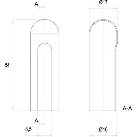 Cache aluminium blanc RAL 9010 pour paumelles Bixacta – Finition esthétique moderne – Pour bois dur – Lot de 2 unités – Otlav (1/2)