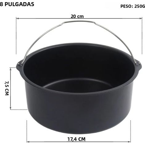 Moule à pâtisserie rond antidérapant (20 cm), accessoire de cuisine, convient pour les barres de céréales (1/5)