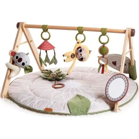 TINY LOVE Tapis d'Éveil Boho Chic, Tapis de Jeu pour Bébé, Arche de Jouets en Bois - Des la Naissance (1/5)