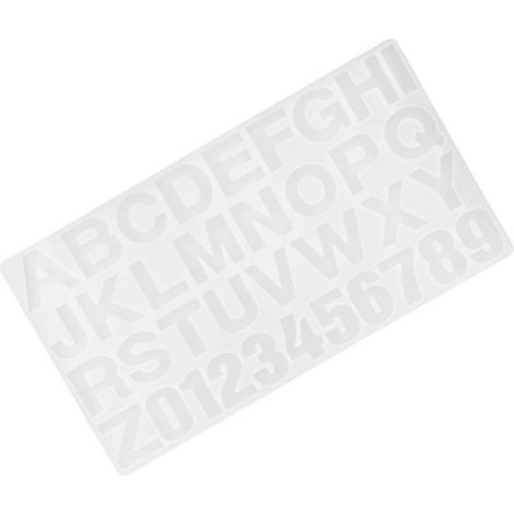 Moules en silicone transparent pour lettres et chiffres anglais, vente exclusive au Mexique, échantillon indisponible, fabrication sur commande uniquement. (1/5)
