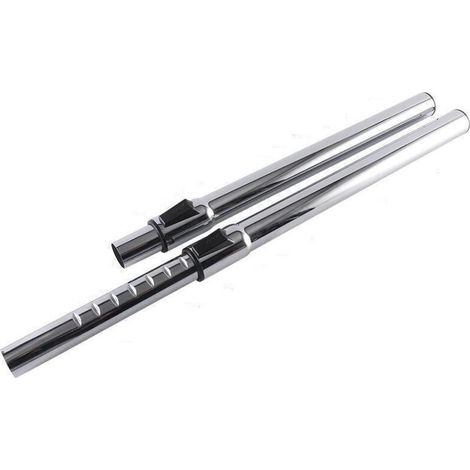 Connettore per tubo di prolunga per aspirapolvere in acciaio inossidabile resistente e tubo di ricambio compatibile, calibro 32, retrattile, lunghezza totale 470 mm (1/2)
