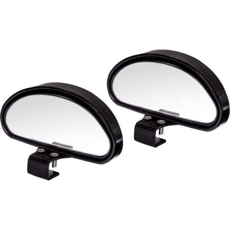 Miroirs d'angle aveugle, rétroviseur à l'arrière réglable de 2 pc, miroir grand angle universel de voiture réglable pour les voitures universelles (1/5)