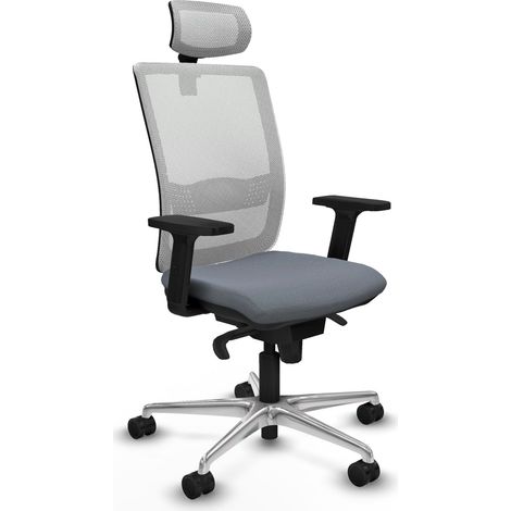 Chaise piqueras y crespo Haches blanc maille aluminium (1/2)